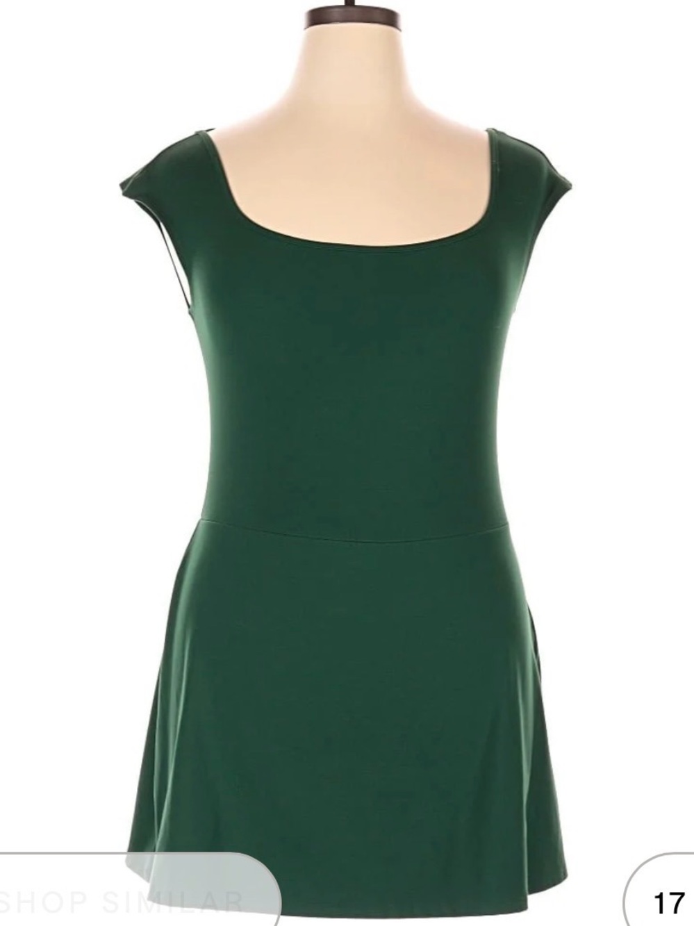 Wild Fable emerald green dress with shorts